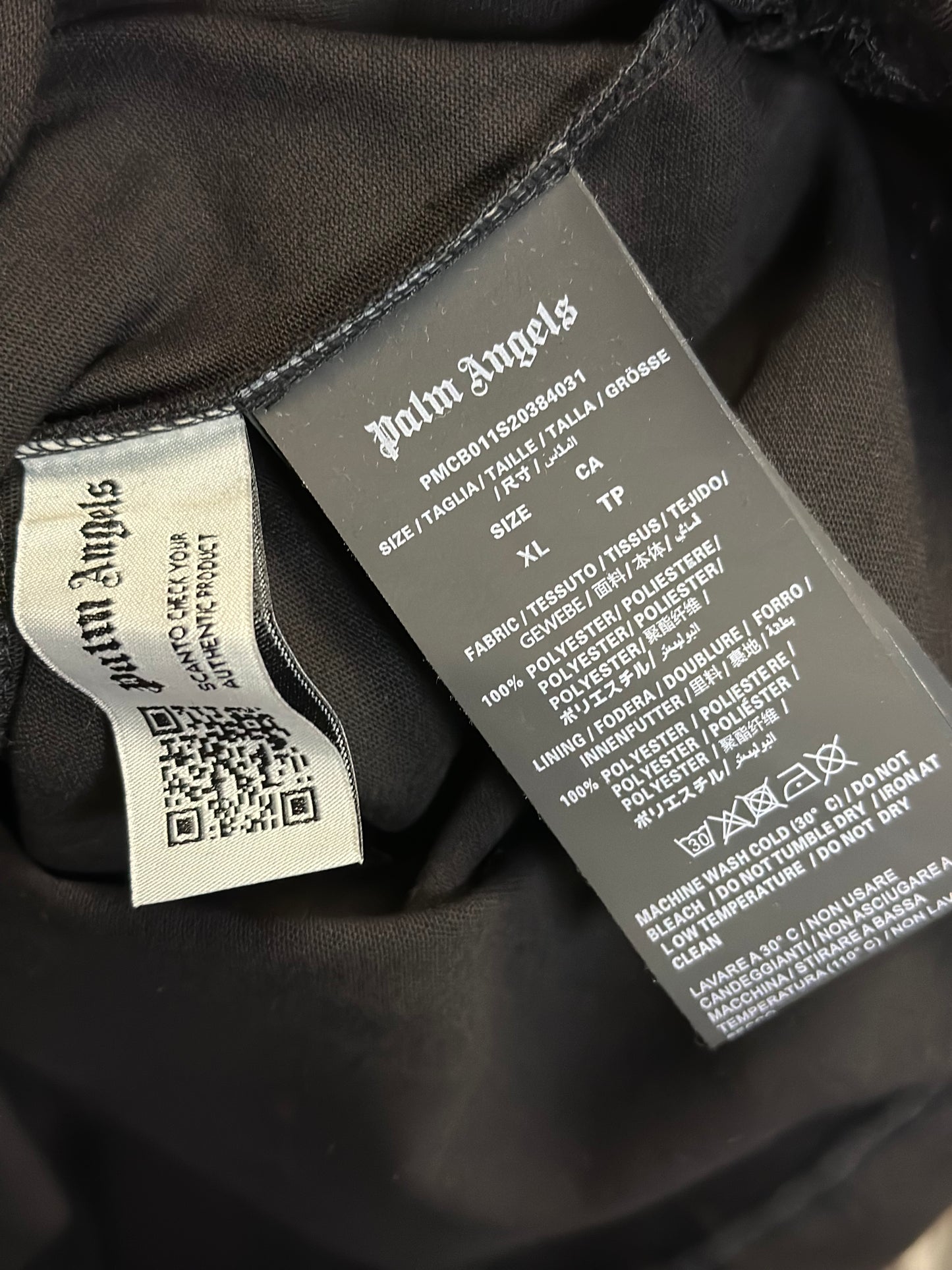 Playera Palm Angels Negra Star Sprayed