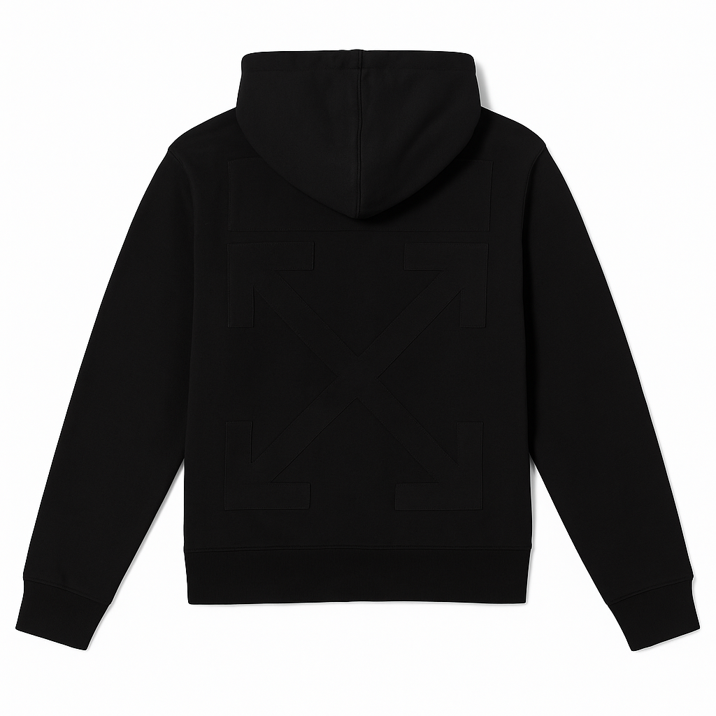 Hoodie OFF-WHITE Drowning Man Zip-Up Negra Hombre – FW21
