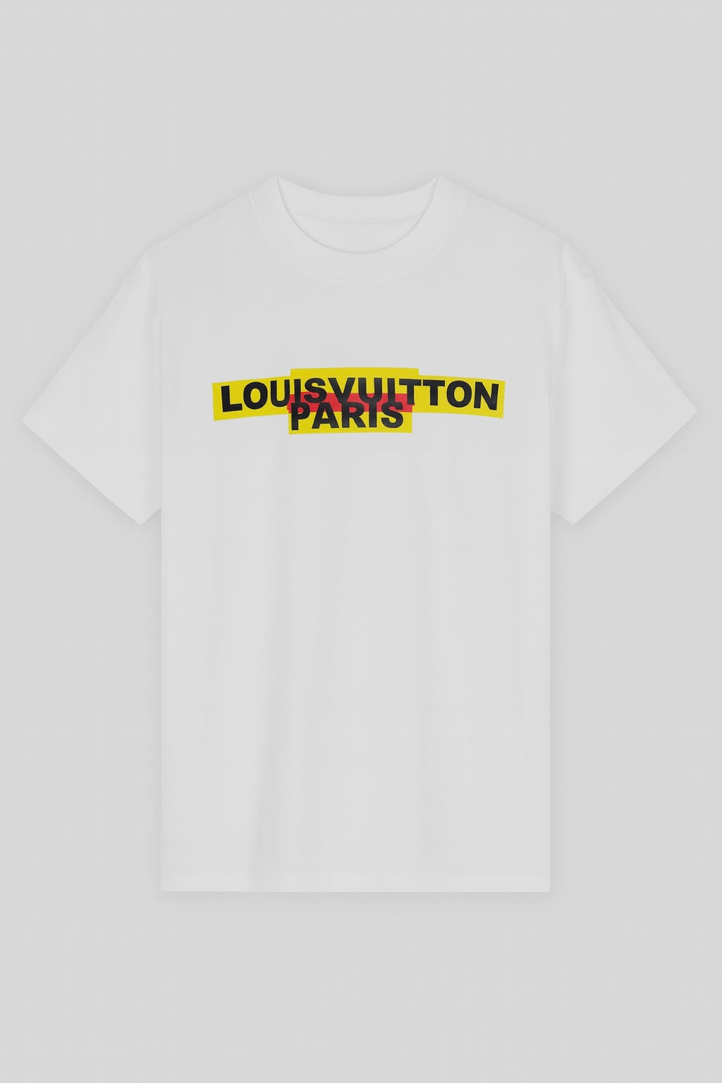 Playera Blanca Louis Vuitton Paris Tipografía Block – Estilo Urbano