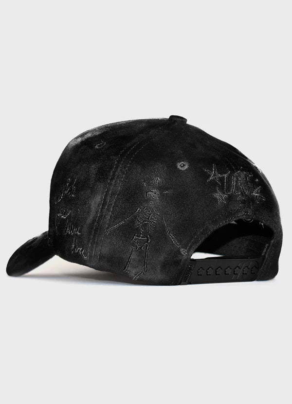 Gorra MURATRAVIS Crystals Black – Gamuza Negra con Pedrería (Original)