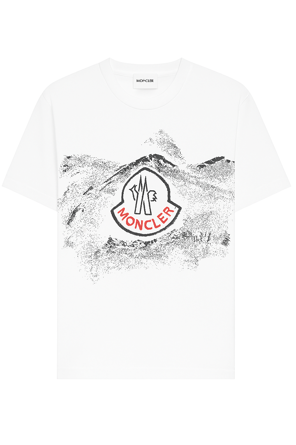 Playera Moncler Blanca Mount – Diseño Premium con Logo Bordado
