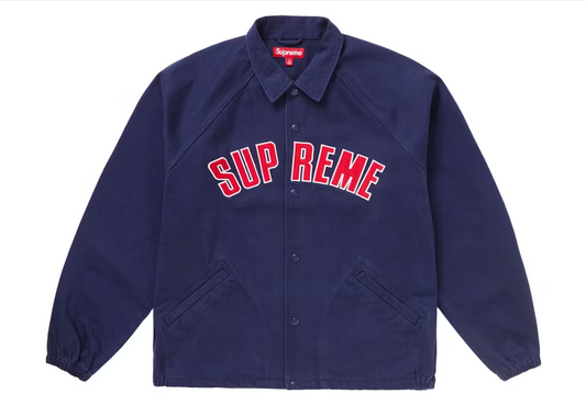 Chaqueta Supreme Arc Denim Coaches – Azul Marino Edición Limitada