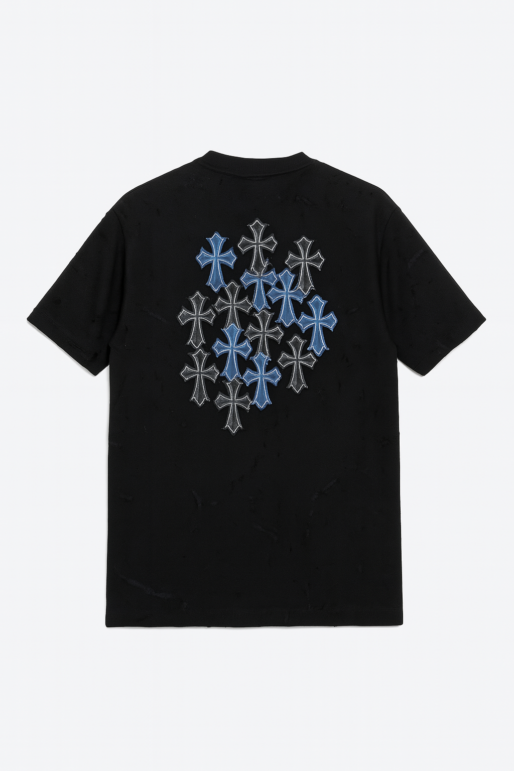 Playera Chrome Hearts Cross Patch Distressed